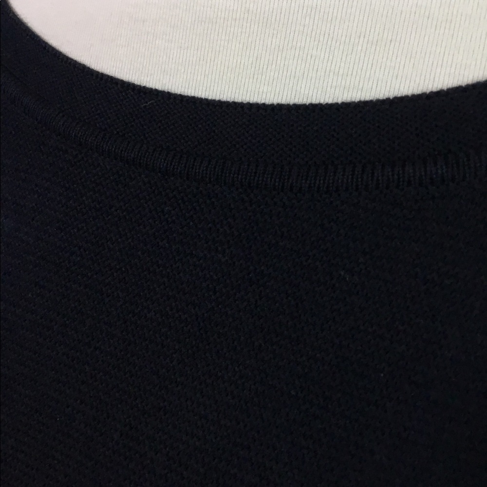 Talbots Solid Navy Buttons Down Left Arm Silver A… - image 4